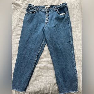 High rise Abercrombie straight jeans